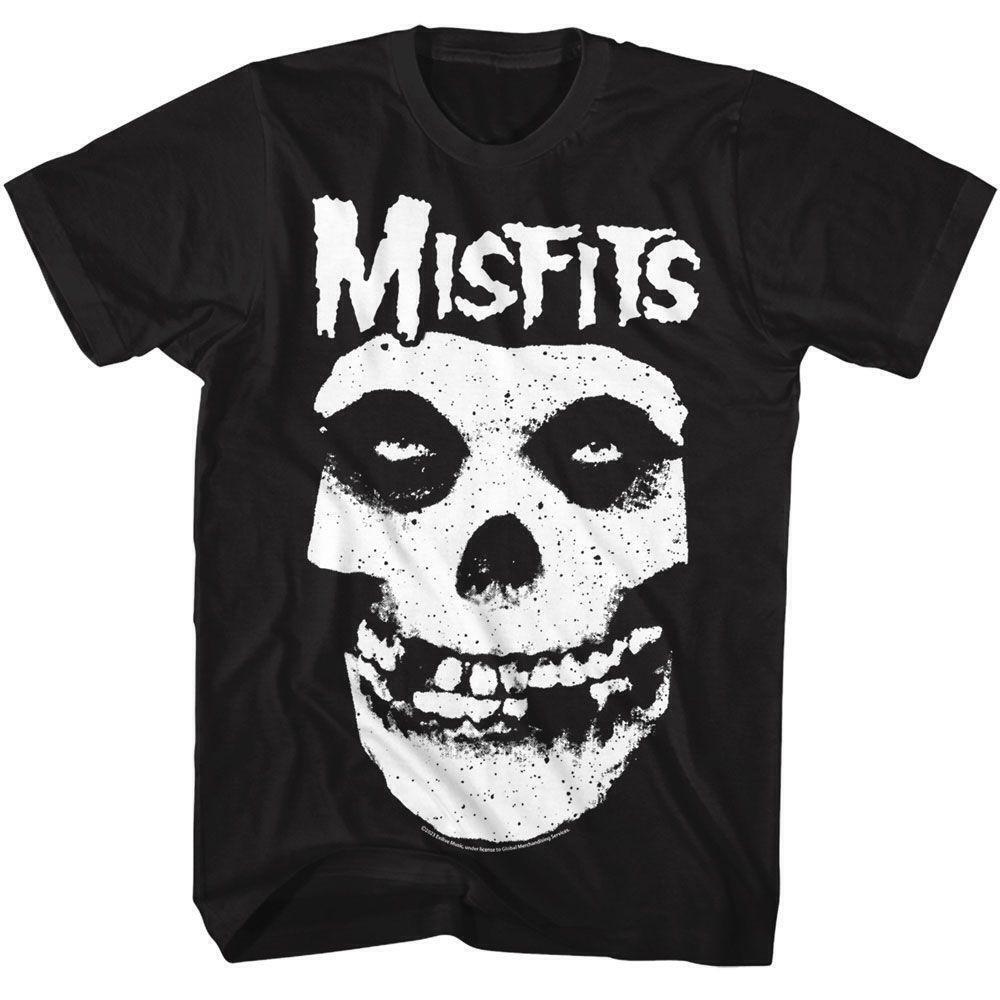 Misfits Skull Black Classic T Shirt